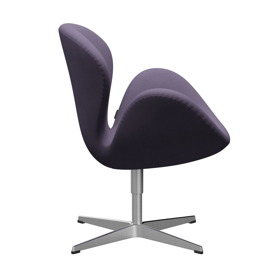 Fritz Hansen Swan Lounge stol, satin børstet aluminium/komfort Violet