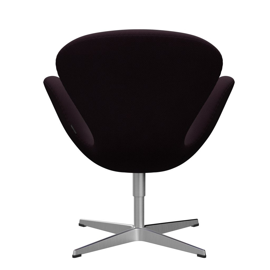 Fritz Hansen Swan Lounge Chair, Satin gebürstet Aluminium/Diablo Pflaume