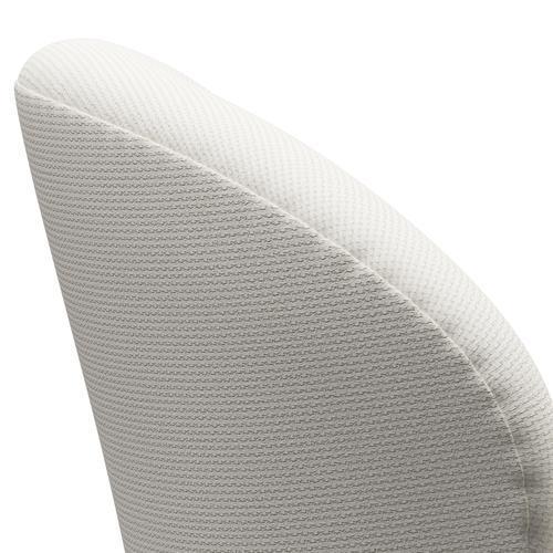 Fritz Hansen Chaise salon de cygne, en aluminium brossé en satin / neige de diablo