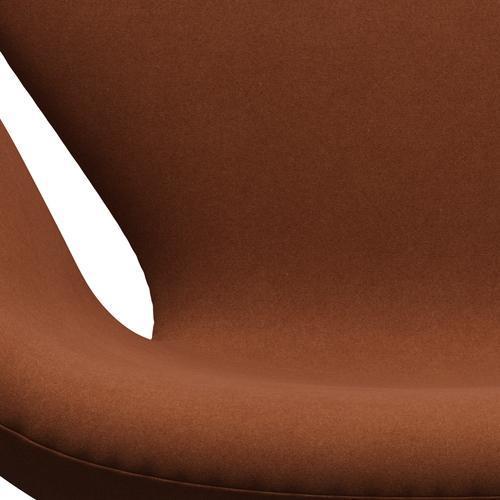 Fritz Hansen Swan Lounge Stuhl, Satin gebürstet Aluminium/Divina Brown (346)