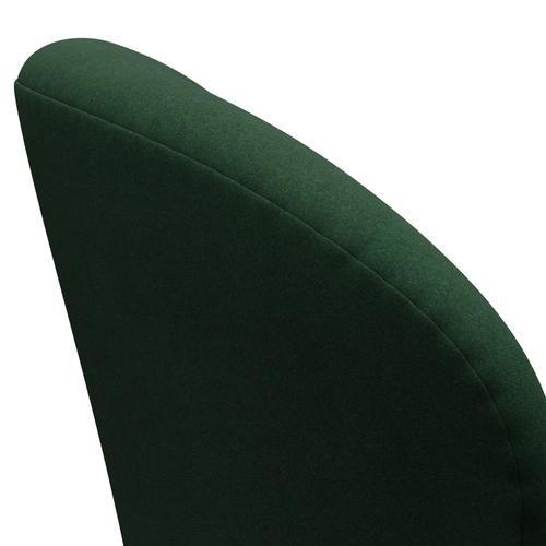 Sillón Fritz Hansen Swan, aluminio cepillado por satén/Divina Dark Green (876)