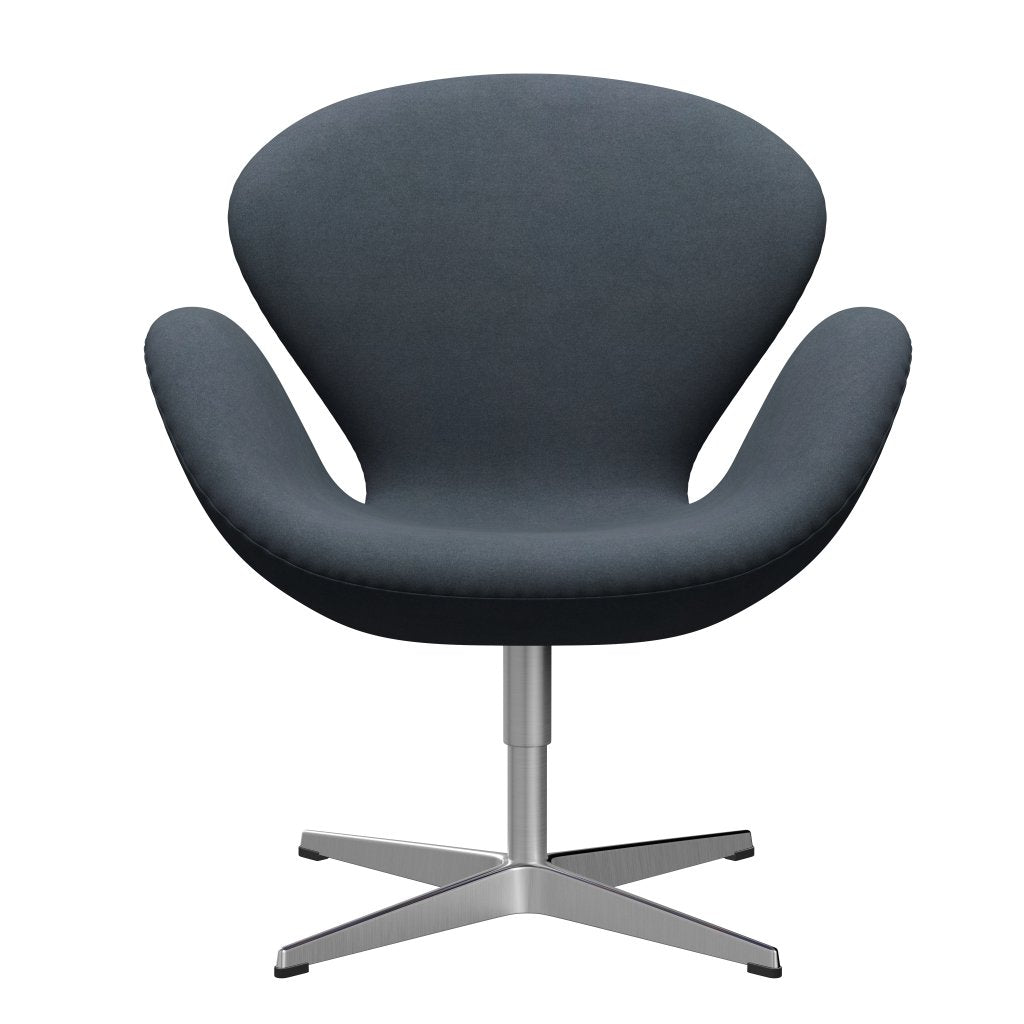 Fritz Hansen Swan Lounge Chair, Satin gebürstet Aluminium/Divina Grey