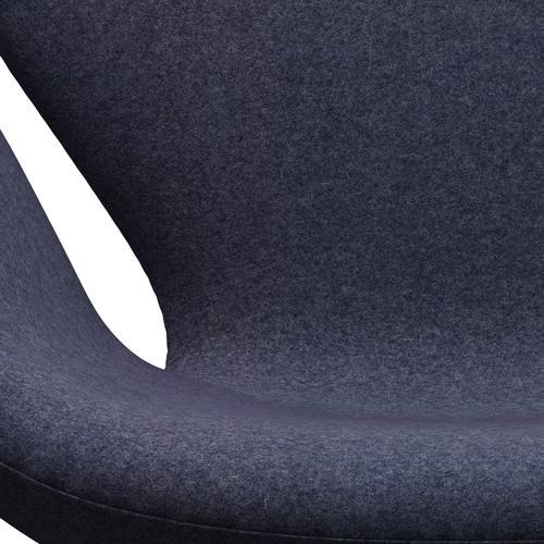 Fritz Hansen Swan Lounge Sillón, aluminio cepillado por satén/Divina MD Cool Gray