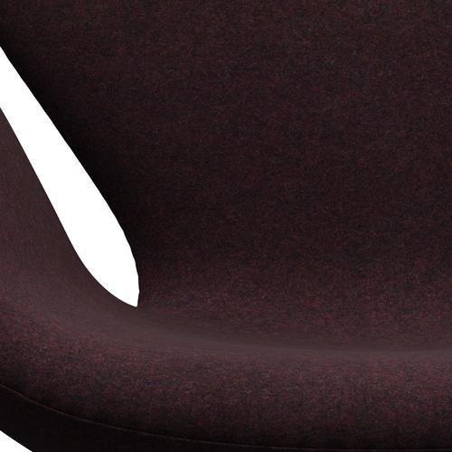 Fritz Hansen Swan Lounge Sillón, Sitando aluminio cepillado/Divina Md Wine Red