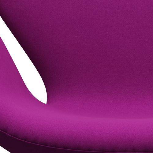 Fritz Hansen Swan Lounge stol, satin børstet aluminium/Divina Violet (666)