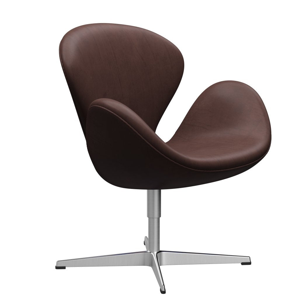 Fritz Hansen Swan Lounge stol, satin børstet aluminium/omfavnelse beton