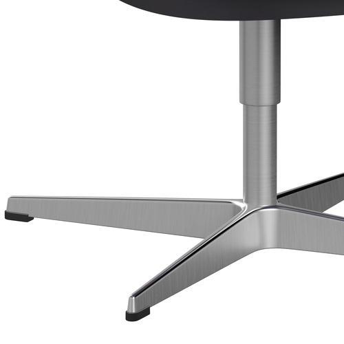 Fritz Hansen Swan Lounge Stuhl, Satin gebürstet Aluminium/Essential Schwarz