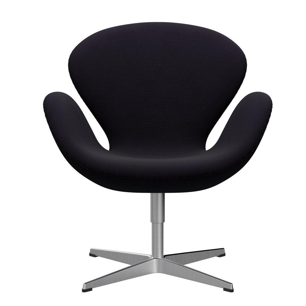 Fritz Hansen Swan Lounge -stoel, Satin Bushed Aluminium/Fame Bordeaux (64055)