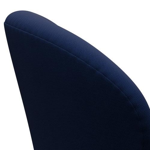 Fritz Hansen Swan Lounge Chair, Satin Brushed Aluminium/Fame Dark Blue (66071)