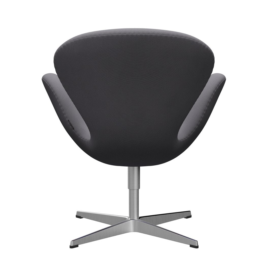 Fritz Hansen Chaise salon de cygne, gris en aluminium / renommée brossé en satin (60078)