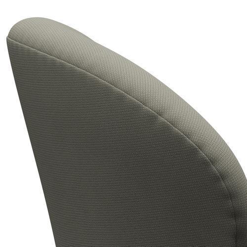 Fritz Hansen Chaise salon de cygne, gris en aluminium / renommée brossé en satin (61136)