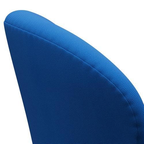 Fritz Hansen Swan Sillón, aluminio cepillado por satén/fama Ocean Blue