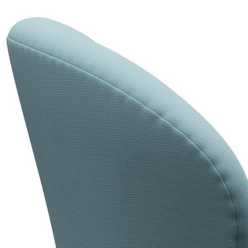 Fritz Hansen Chaise de salon de cygne, aluminium / renom de renommée en satin