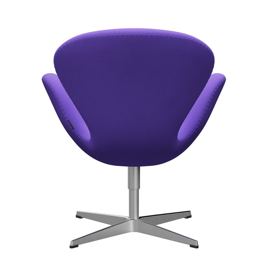 Fritz Hansen Swan Lounge Sillón, aluminio cepillado por satén/Fama Violeta Light