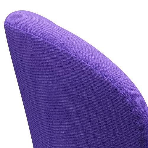 Fritz Hansen Swan Lounge Stuhl, Satin gebürstet Aluminium/Ruhmes violettes Licht