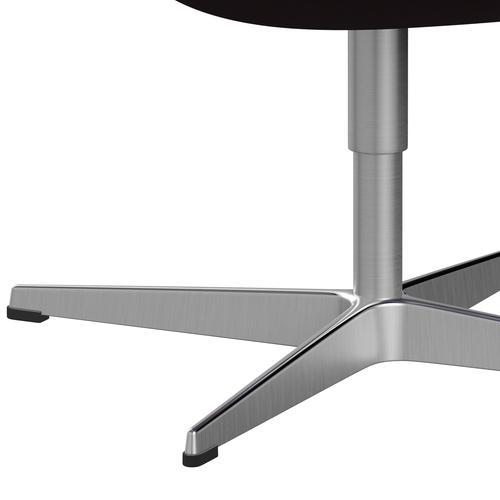 Fritz Hansen Swan Lounge stol, satin børstet aluminium/Fiord Bourgogne