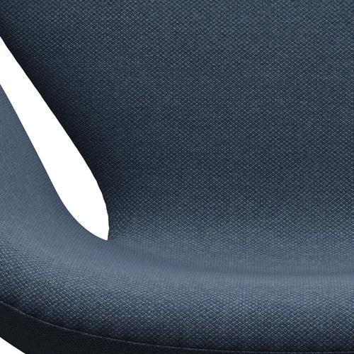 Sillón Fritz Hansen Swan, aluminio cepillado con satén/fior oscuro/gris