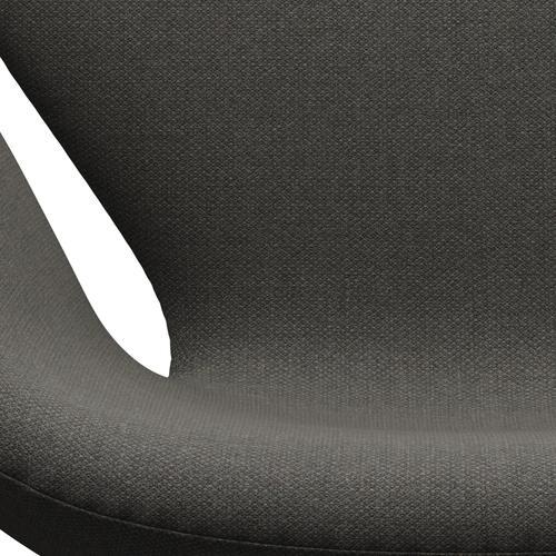 Fritz Hansen Swan Lounge Sillón, aluminio cepillado por satén/fiord gris oscuro/piedra