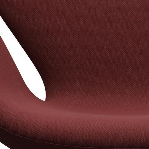 Fritz Hansen Chaise salon de cygne, brique en aluminium / brique / brique en satin