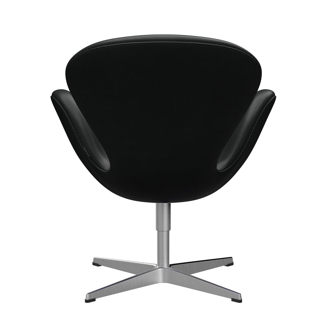 Fritz Hansen Swan Lounge -stoel, Satin Borde Aluminium/Grace Black