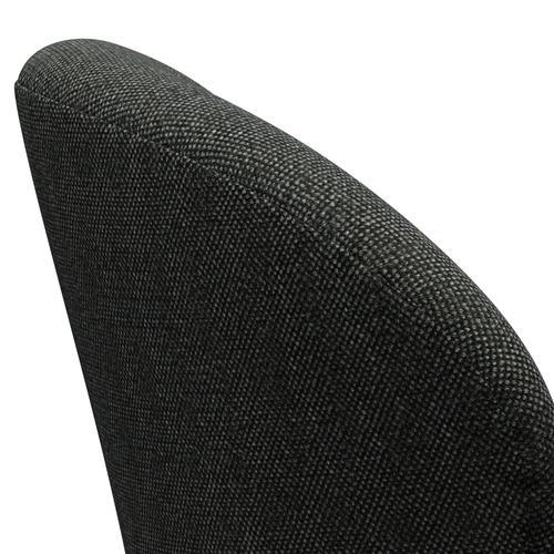 Fritz Hansen Swan Lounge Sillón, aluminio de sating/Hallingdal negro/gris (368)