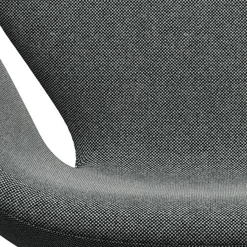 Fritz Hansen Chaise de salon de cygne, aluminium brisé et saut