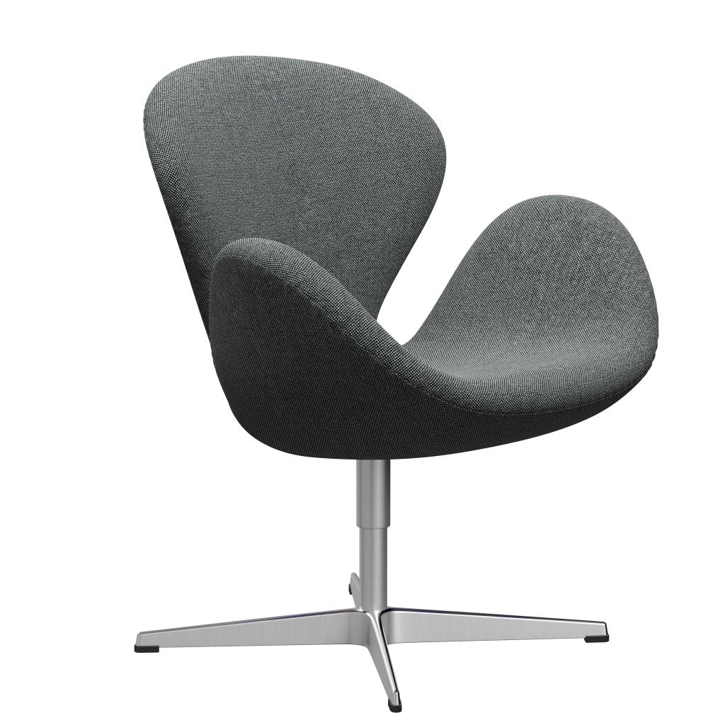 Fritz Hansen Swan Lounge Stuhl, sitzend Aluminium/Hallingdal Weiß/Braun