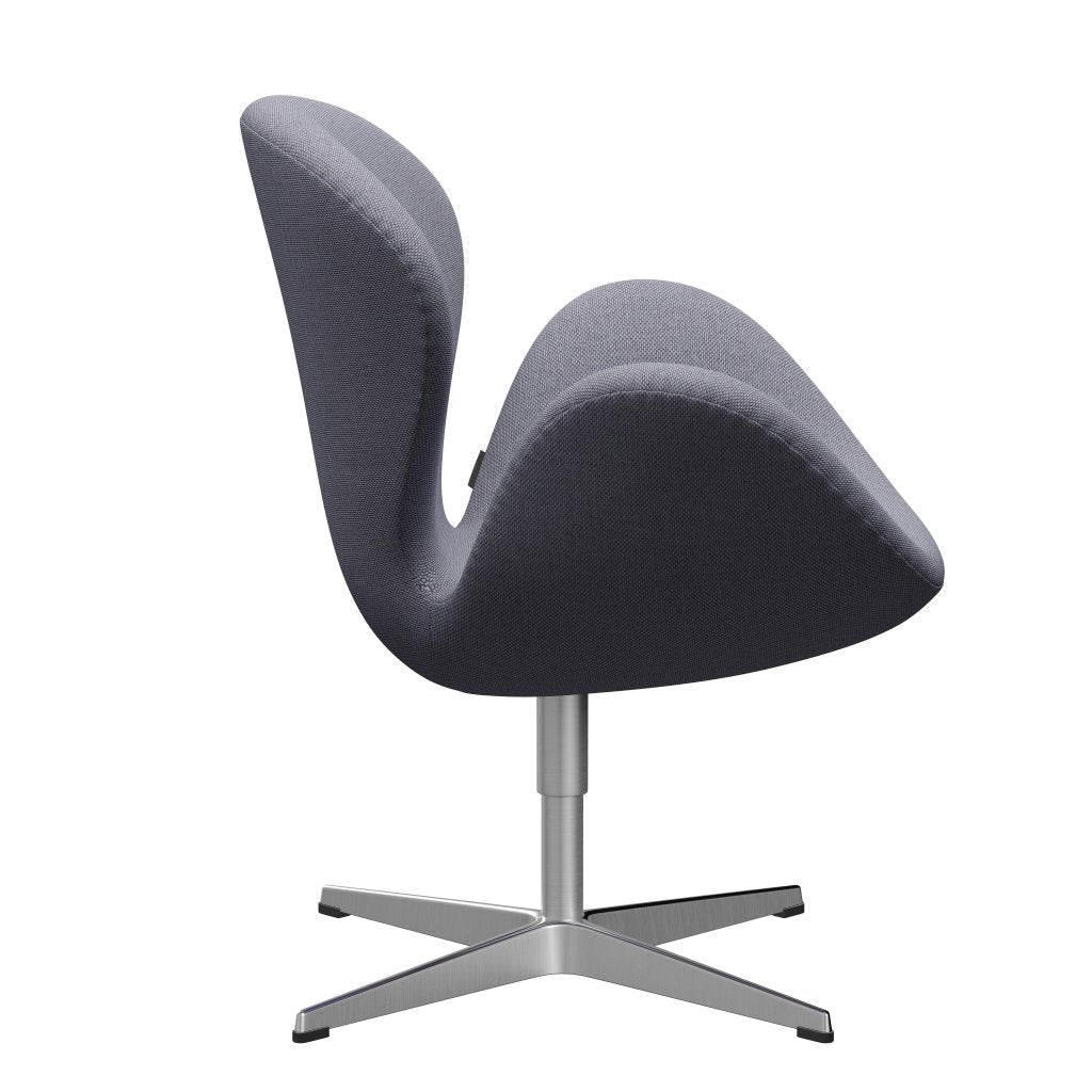 Fritz Hansen Swan Lounge Stuhl, Satin gebürstet Aluminium/Re Wolle Lavendel/natürlich