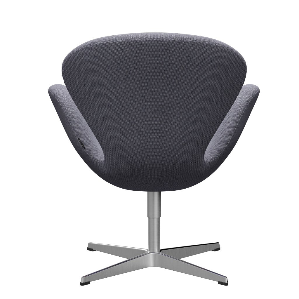 Fritz Hansen Swan Lounge Stuhl, Satin gebürstet Aluminium/Re Wolle Lavendel/natürlich