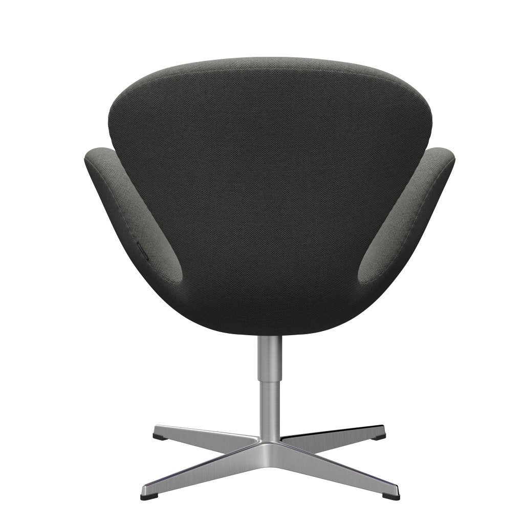 Fritz Hansen Swan Lounge stol, satin børstet aluminium/re uld taupe/naturlig