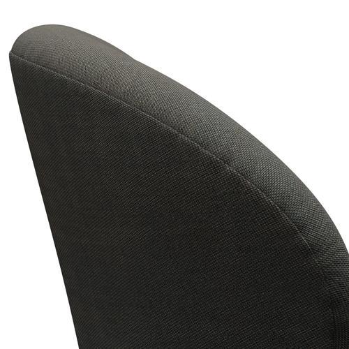 Fritz Hansen Swan Lounge Sillón, aluminio cepillado por satén/Rime gris oscuro/caqui