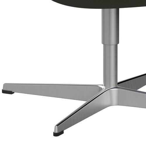 Fritz Hansen Swan Lounge Stuhl, Satin gebürstet Aluminium/Felgen Grün/Weiß