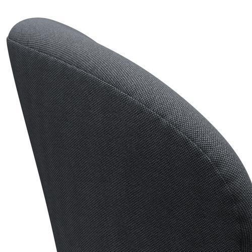 Sillón Fritz Hansen Swan, aluminio cepillado con satén/llantas negras/gris