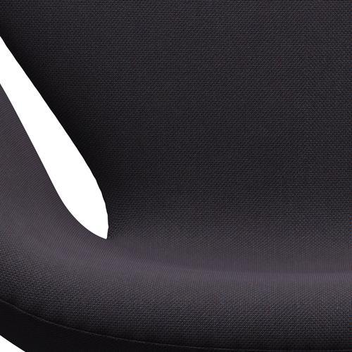 Fritz Hansen Swan Lounge Chair, Satin Brushed Aluminium/Steelcut Trio varm mörkblå