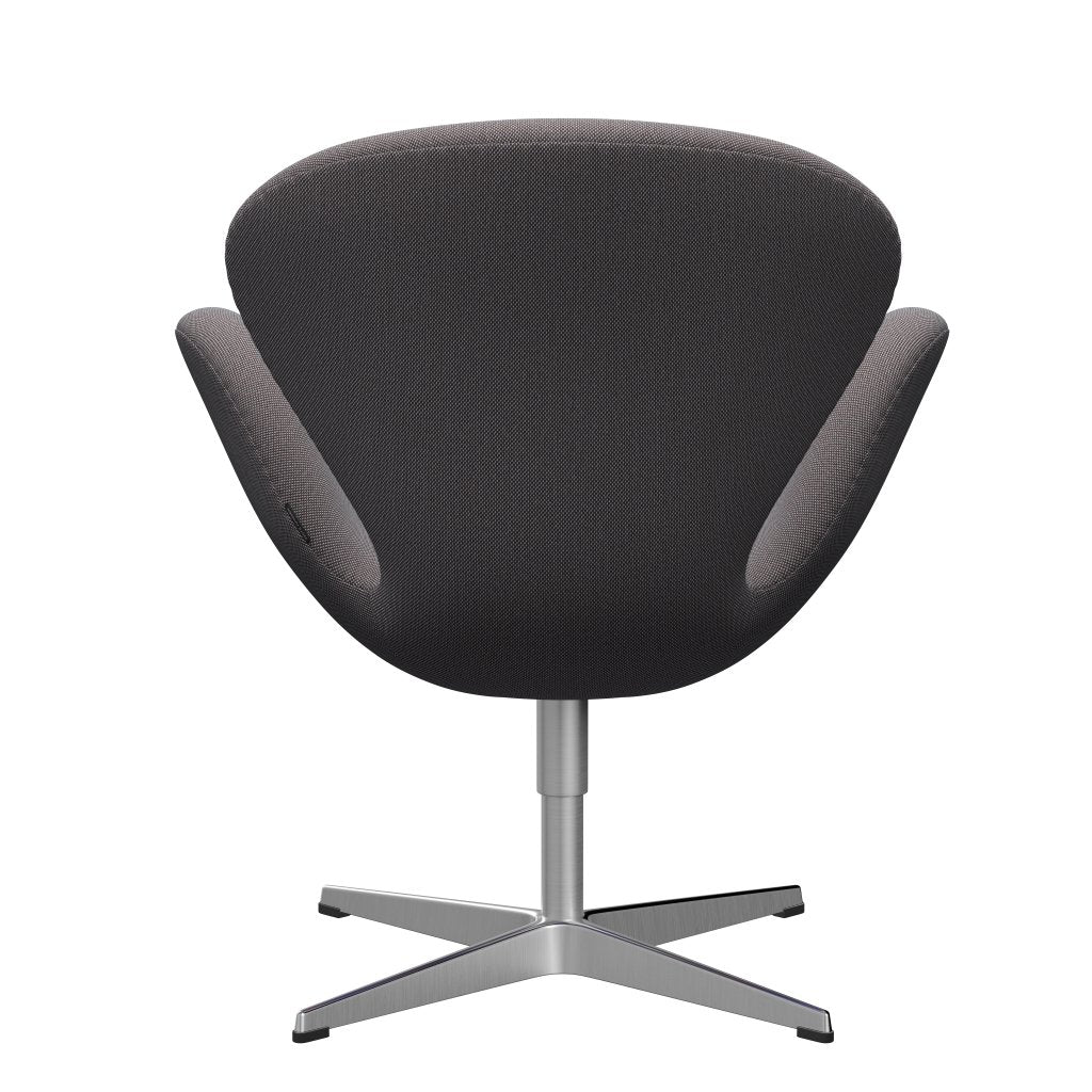 Fritz Hansen Swan Lounge Stuhl, Satin gebürstet Aluminium/Stahlschneider Trio Weichblau/Braun/Schwarz