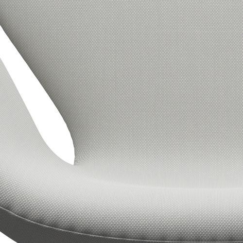 Fritz Hansen Swan Lounge stol, satin børstet aluminium/stålcut trio delikat myntgrøn