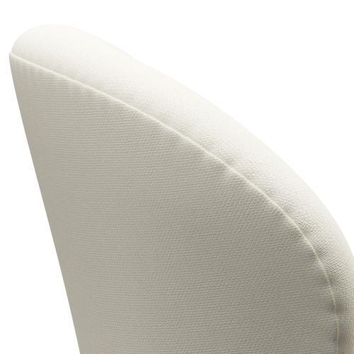 Fritz Hansen Chaise salon de cygne, crème en aluminium / sunniva brossé en satin / sunniva