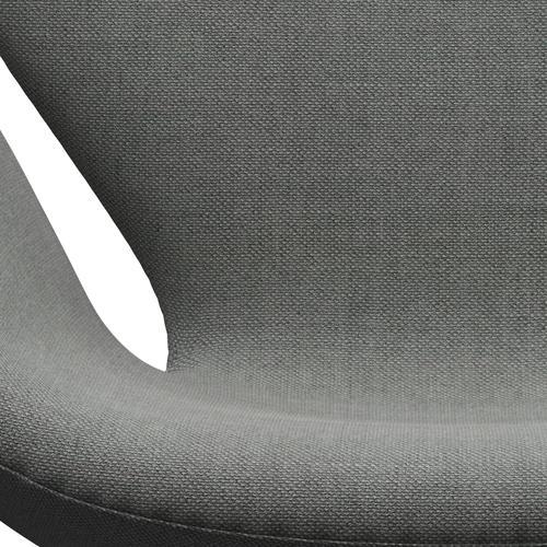 Sillón Fritz Hansen Swan, aluminio cepillado con satén/gris sunniva