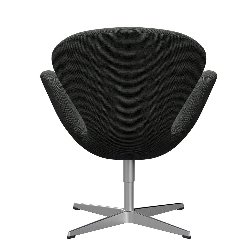 Sedia fritz Hansen Swan Lounge, alluminio spazzolato in raso/grigio chiaro grigio/grigio scuro