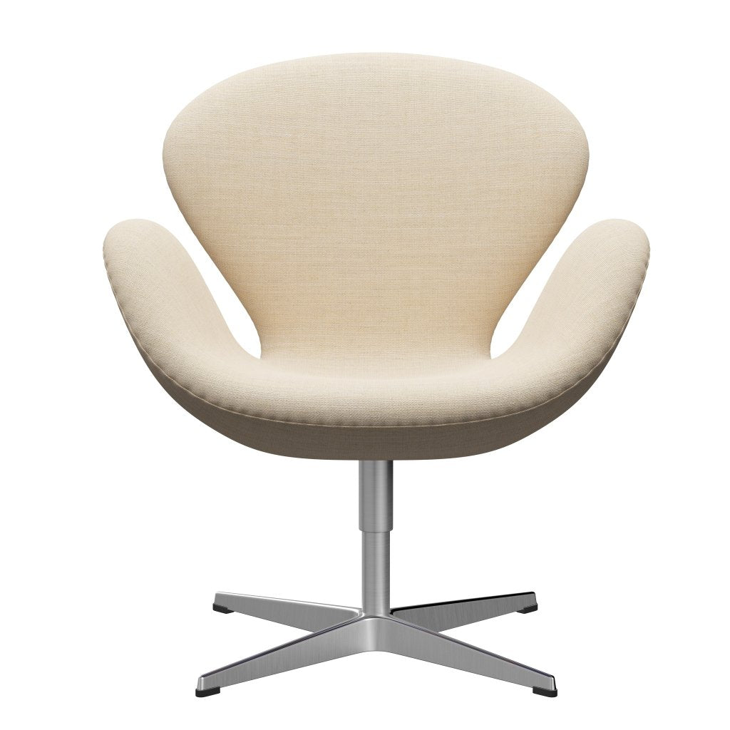 Fritz Hansen Swan Lounge Stuhl, Satin gebürstet Aluminium/Sunniva Sand