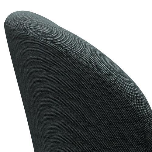 Fritz Hansen Swan Lounge Stuhl, Satin gebürstet Aluminium/Sunniva Schwarz/Hellblau