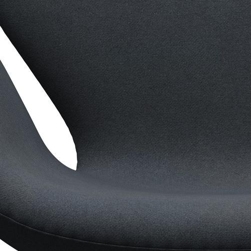 Fritz Hansen Swan Lounge Chair, Satin Brushed Aluminium/Tonus Dark Grey