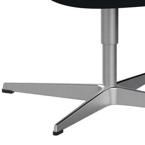 Sedia fritz Hansen Swan Lounge, alluminio spazzolato in raso/tonus grigio scuro