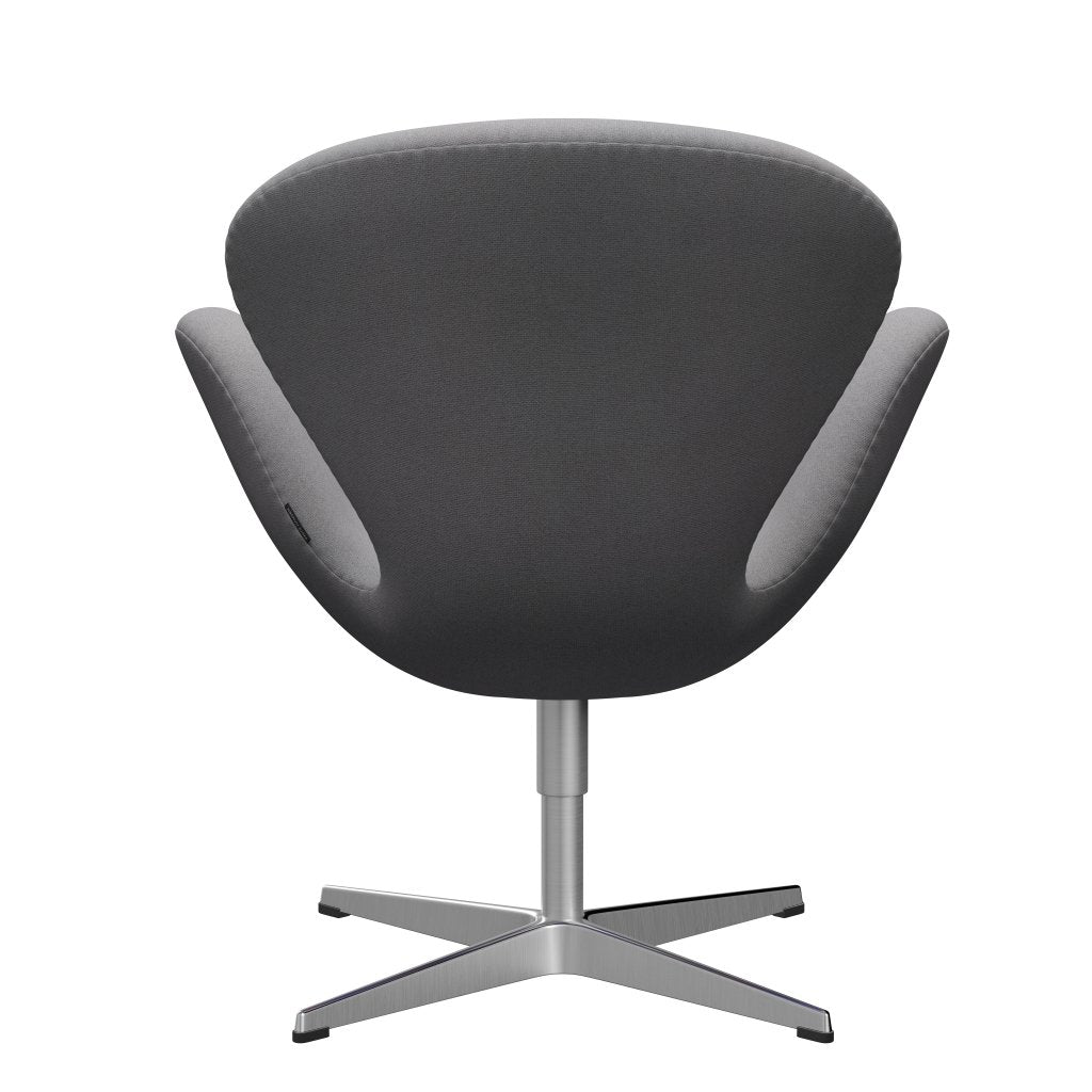 Sillón Fritz Hansen Swan, aluminio cepillado con satén/tono gris claro