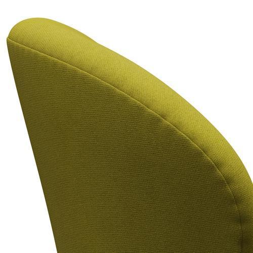 Sillón Fritz Hansen Swan, aluminio cepillado con satén/tono de lima verde