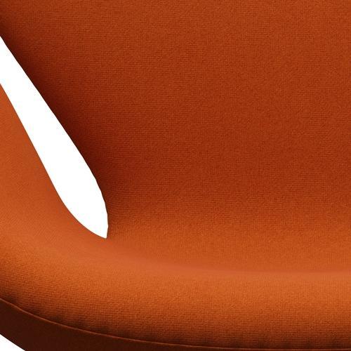 Sillón Fritz Hansen Swan, aluminio cepillado por satén/naranja de tonos (605)