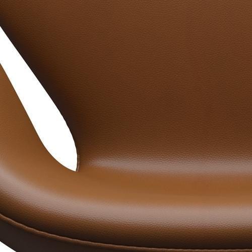 Sedia fritz Hansen Swan Lounge, laccatura nera/Aura Walnut