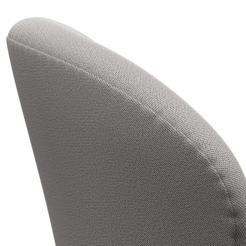 Fritz Hansen Chaise salon de cygne, laquée noire / capture gris