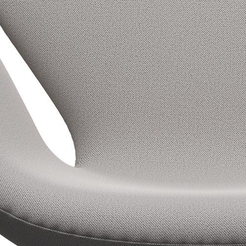 Fritz Hansen Chaise salon de cygne, laquée noire / capture gris