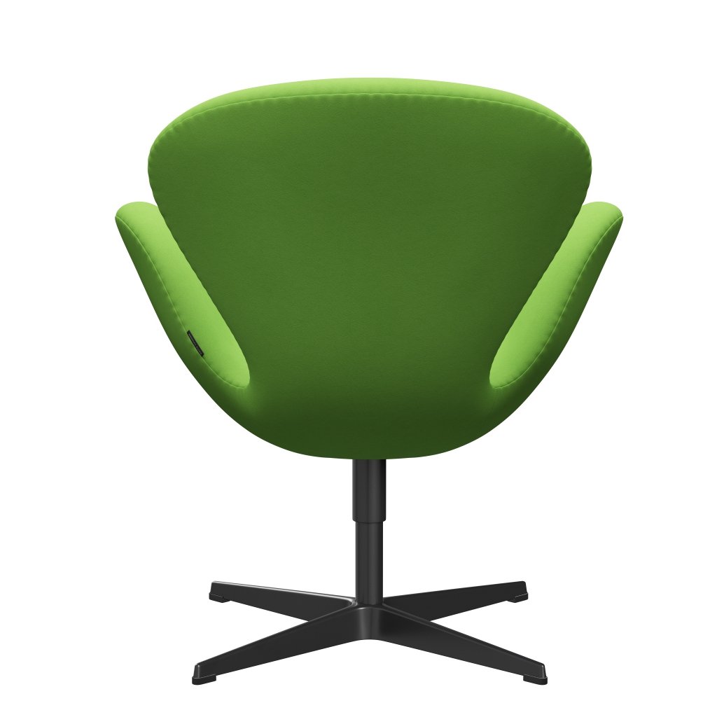 Sedia da salotto Fritz Hansen Swan, verde chiaro/comfort nero (68010)